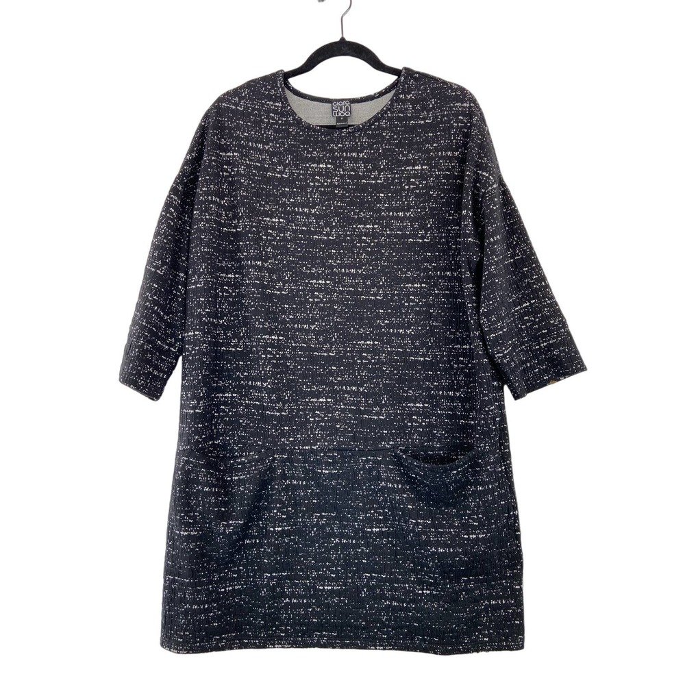 Clara Sun Woo Womens Size Small Dress Pockets‎ Black